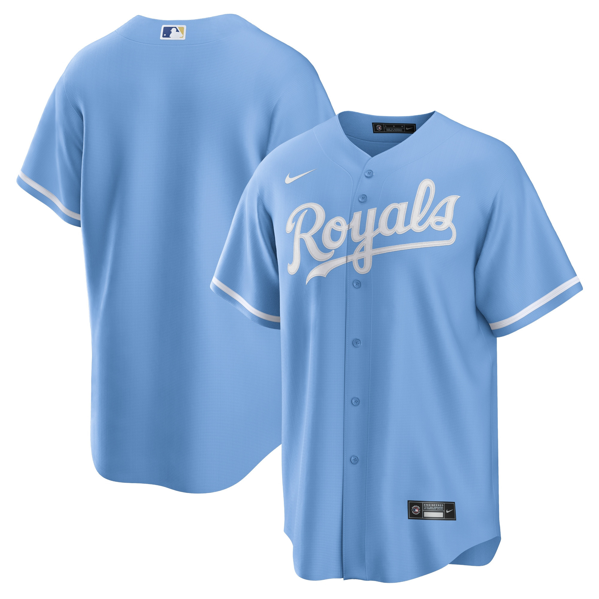 Kansas City Royals Alternate Replica Team Logo Jersey Light Blue Mlb