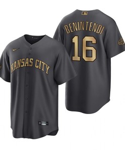 Kansas City Royals Andrew Benintendi Charcoal 2022-23 All-Star Game Jersey