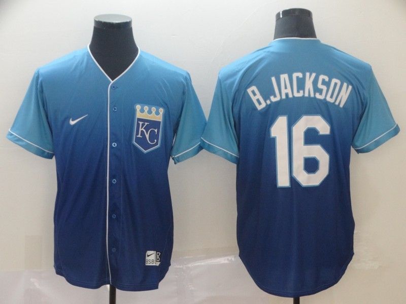 Kansas City Royals Bo Jackson #16 2020 Mlb Blue Jersey