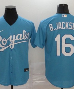 Kansas City Royals Bo Jackson #16 2020 Mlb Blue Jersey