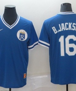 Kansas City Royals Bo Jackson #16 2020 Mlb Navy Blue Jersey