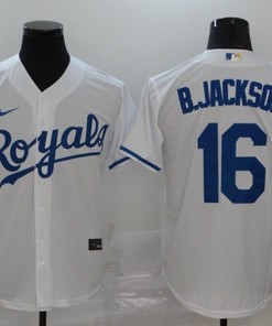 Kansas City Royals Bo Jackson #16 2020 Mlb White Jersey