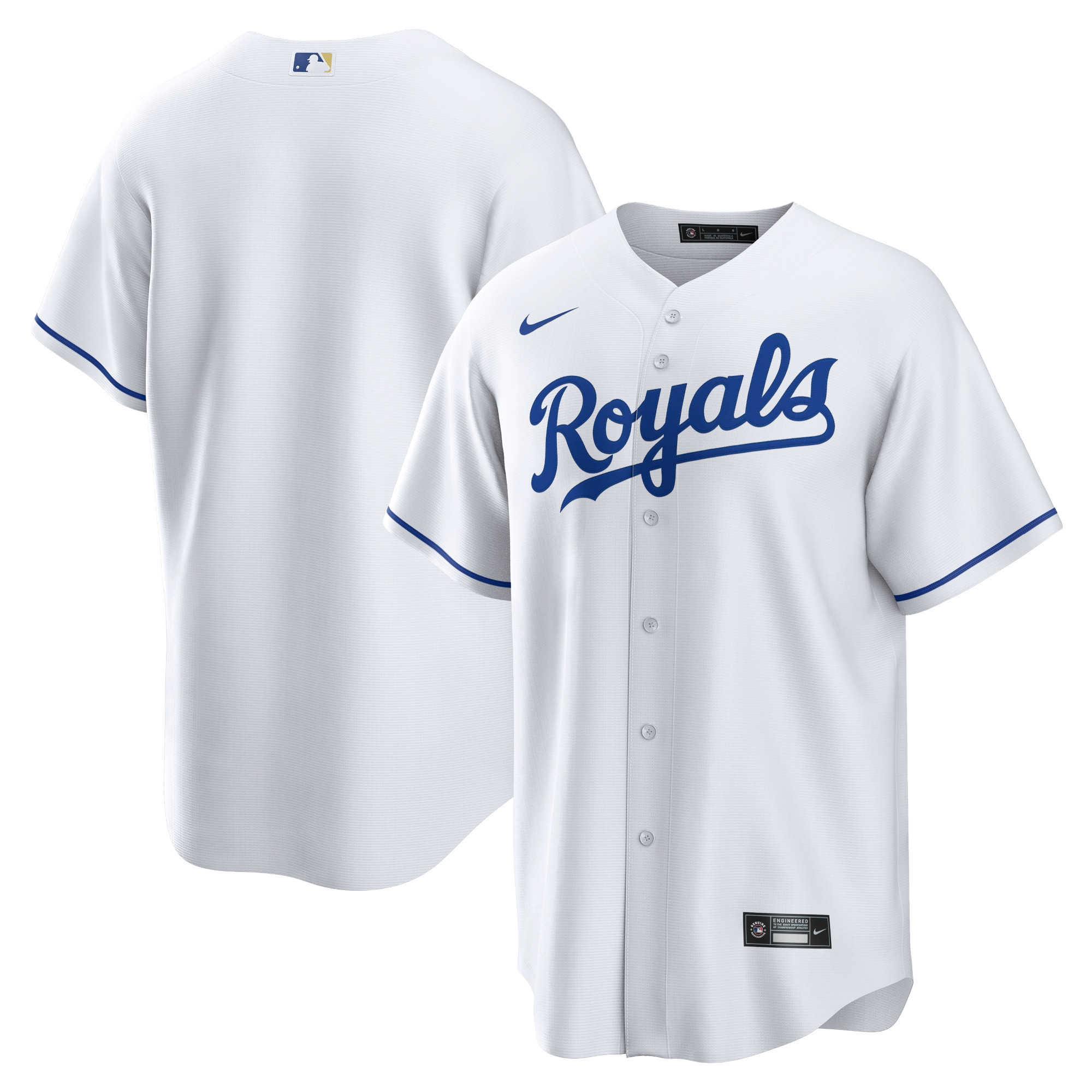 Kansas City Royals Home Replica Team Jersey - White Mlb