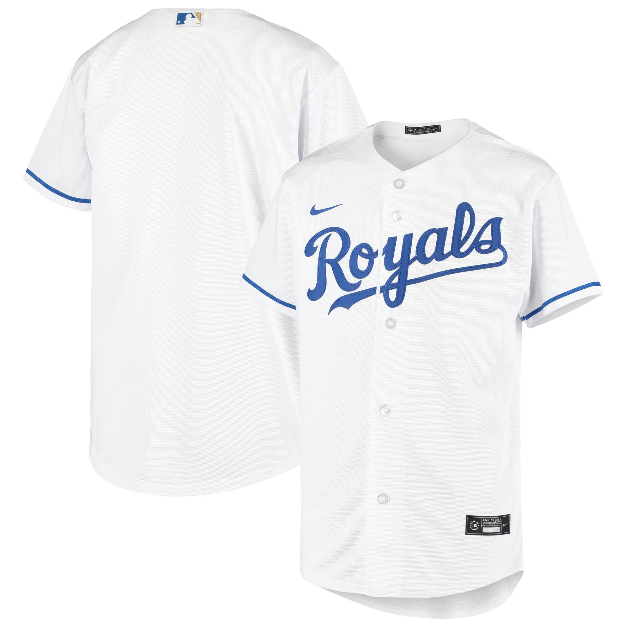 Kansas City Royals Home Replica Team Jersey White Mlb