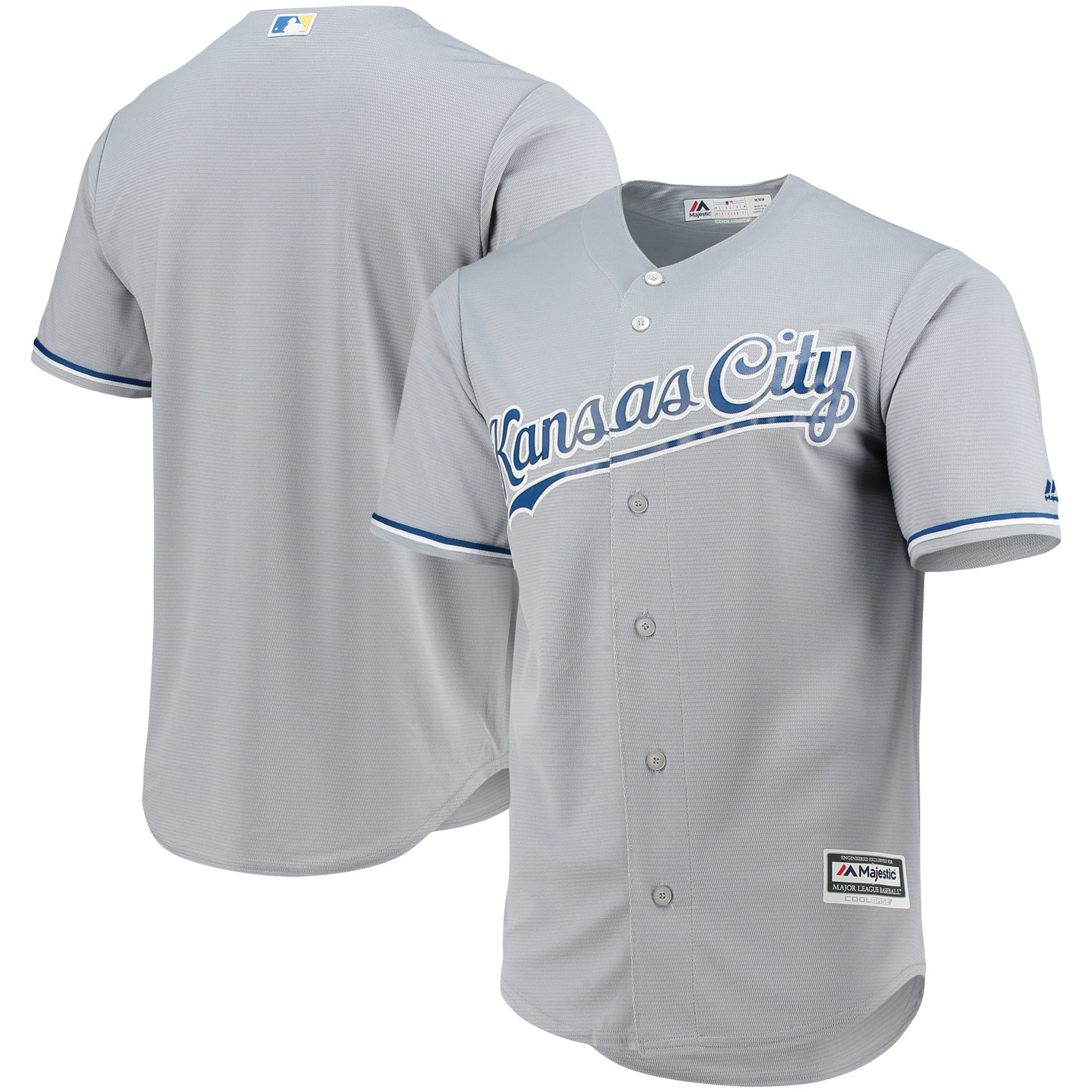 Kansas City Royals Majestic Team Official Jersey - Gray Mlb
