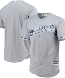 Kansas City Royals Majestic Team Official Jersey Gray Mlb