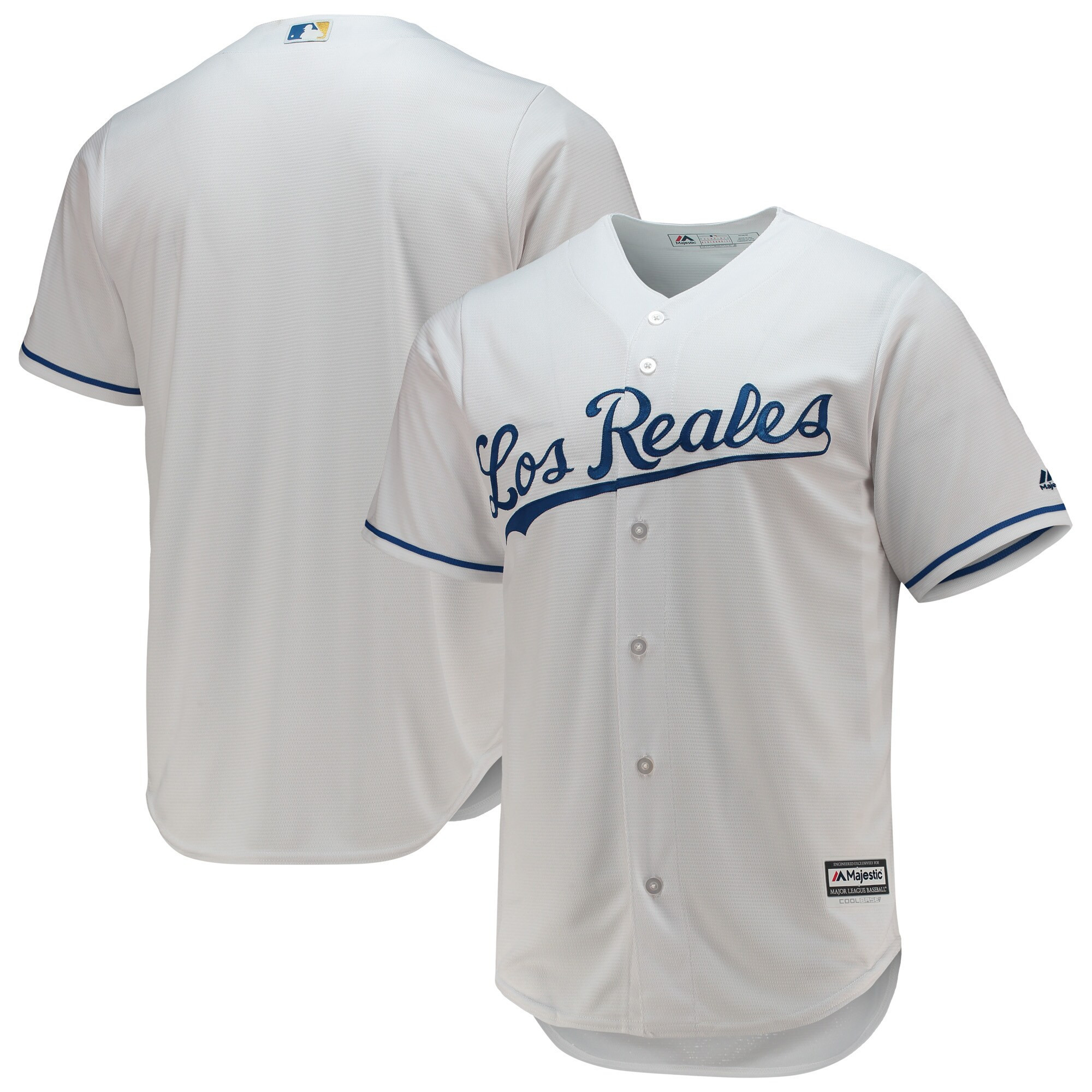 Kansas City Royals Majestic Team Official Jersey - White Mlb
