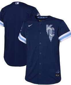 Kansas City Royals Preschool 2022 City Connect Replica Jersey - Navy Mlb