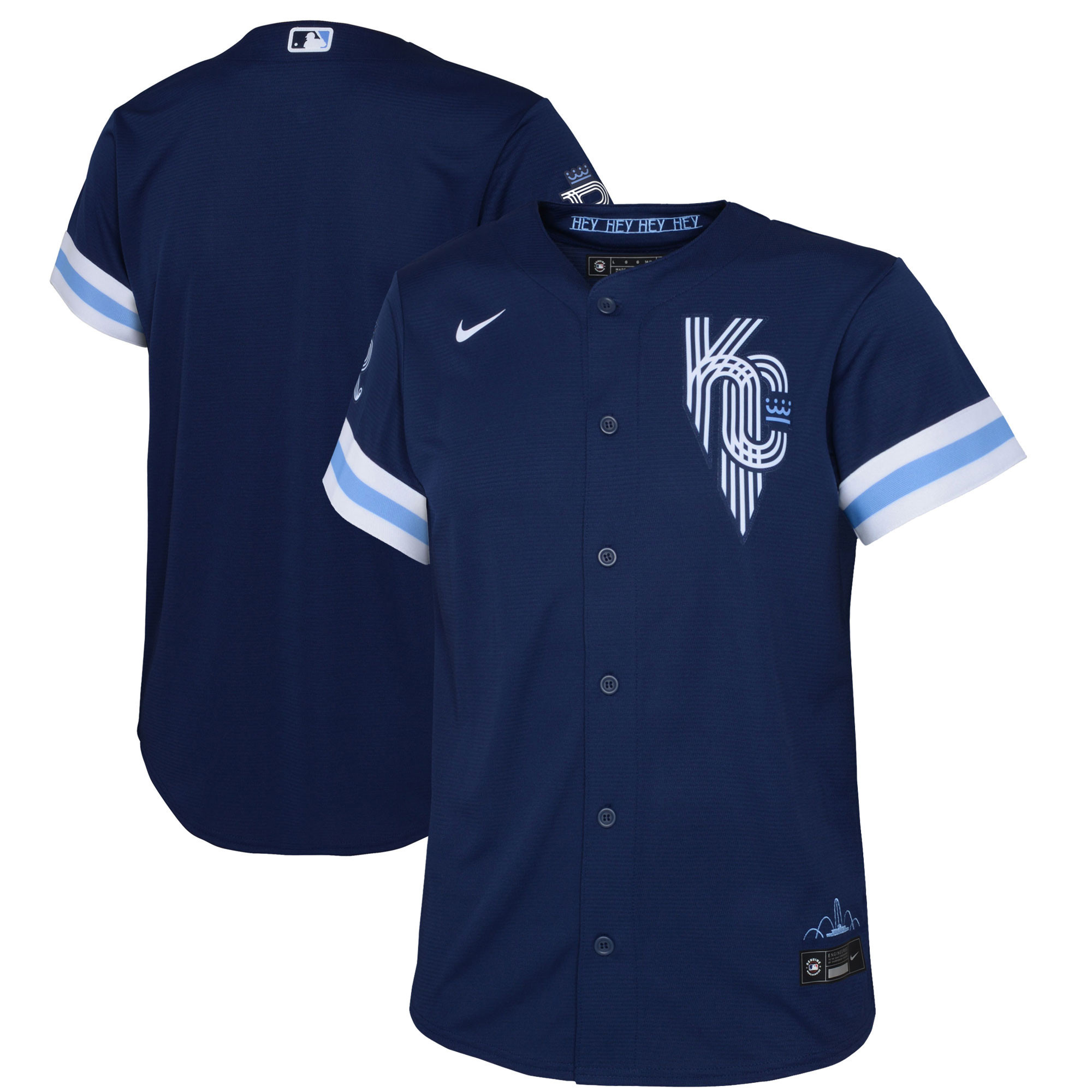 Kansas City Royals Preschool 2022 City Connect Replica Jersey - Navy Mlb