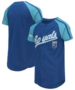 Kansas City Royals Stitches Team Logo Jersey - Royal Mlb