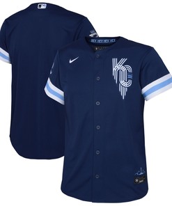 Kansas City Royals Toddler 2022 City Connect Replica Jersey - Navy Mlb