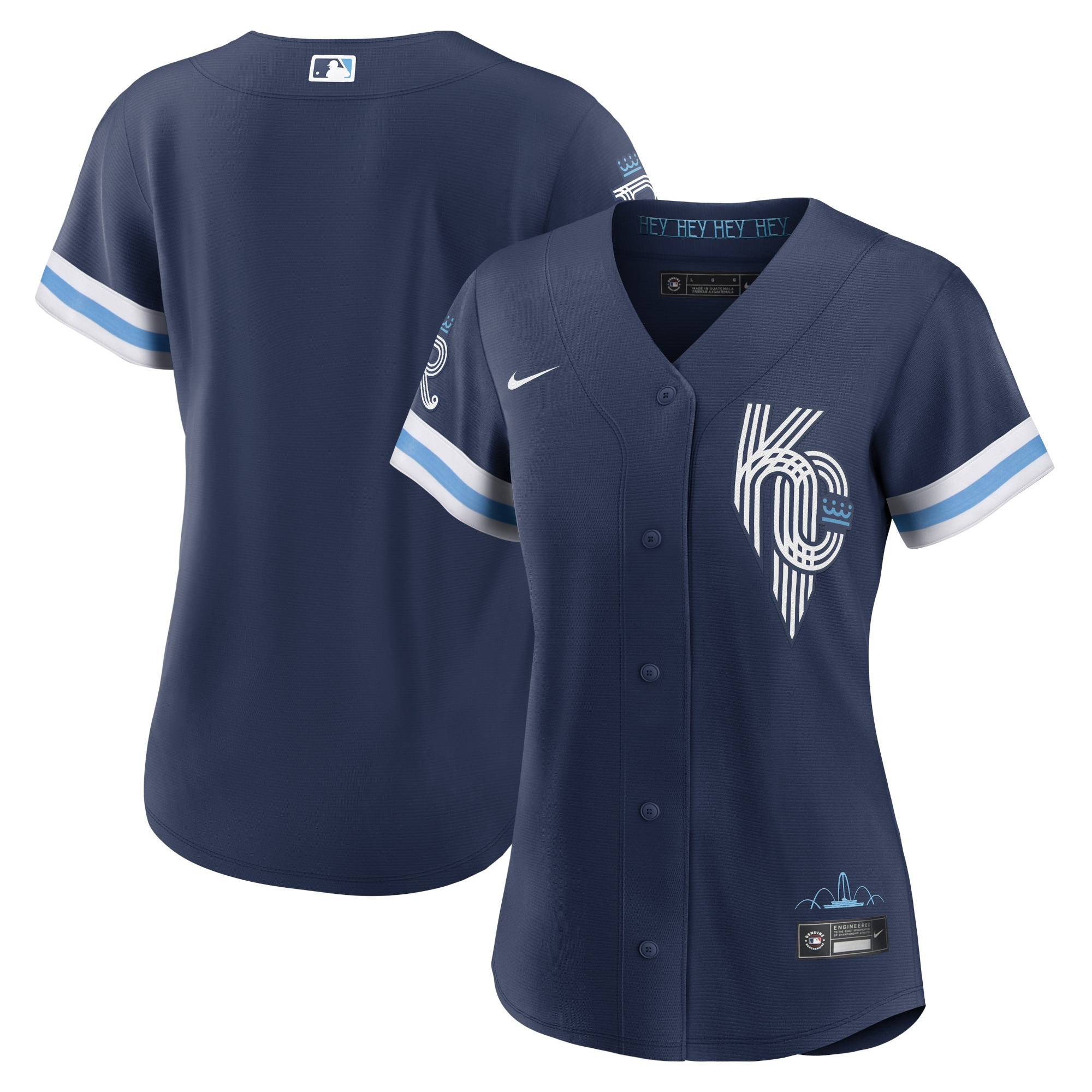 Kansas City Royals Womens 2022 City Connect Replica Jersey - Navy Mlb