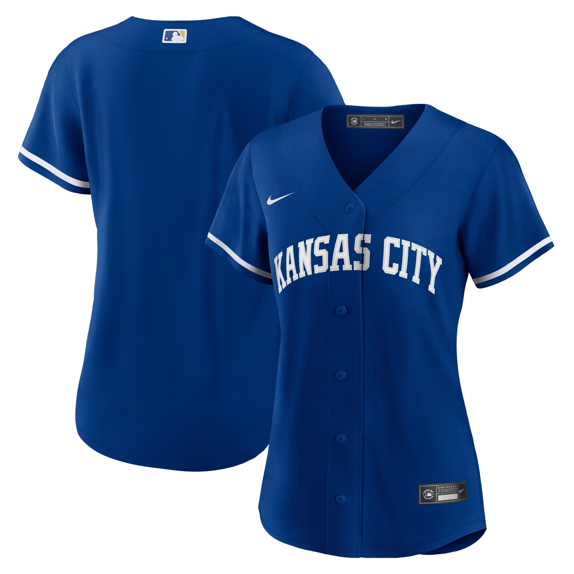 Kansas City Royals Womens Alternate Replica Team Logo Jersey Royal Mlb