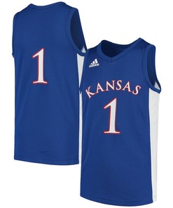 Kansas Jayhawks 1 Game Youth Jersey - Royal