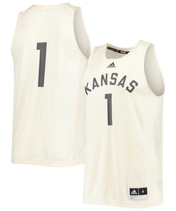Kansas Jayhawks 1 Reverse Retro Men Jersey - Cream