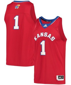 Kansas Jayhawks 1 Reverse Retro Men Jersey - Red