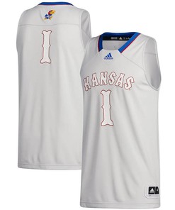 Kansas Jayhawks 1 Swingman Men Jersey - Gray