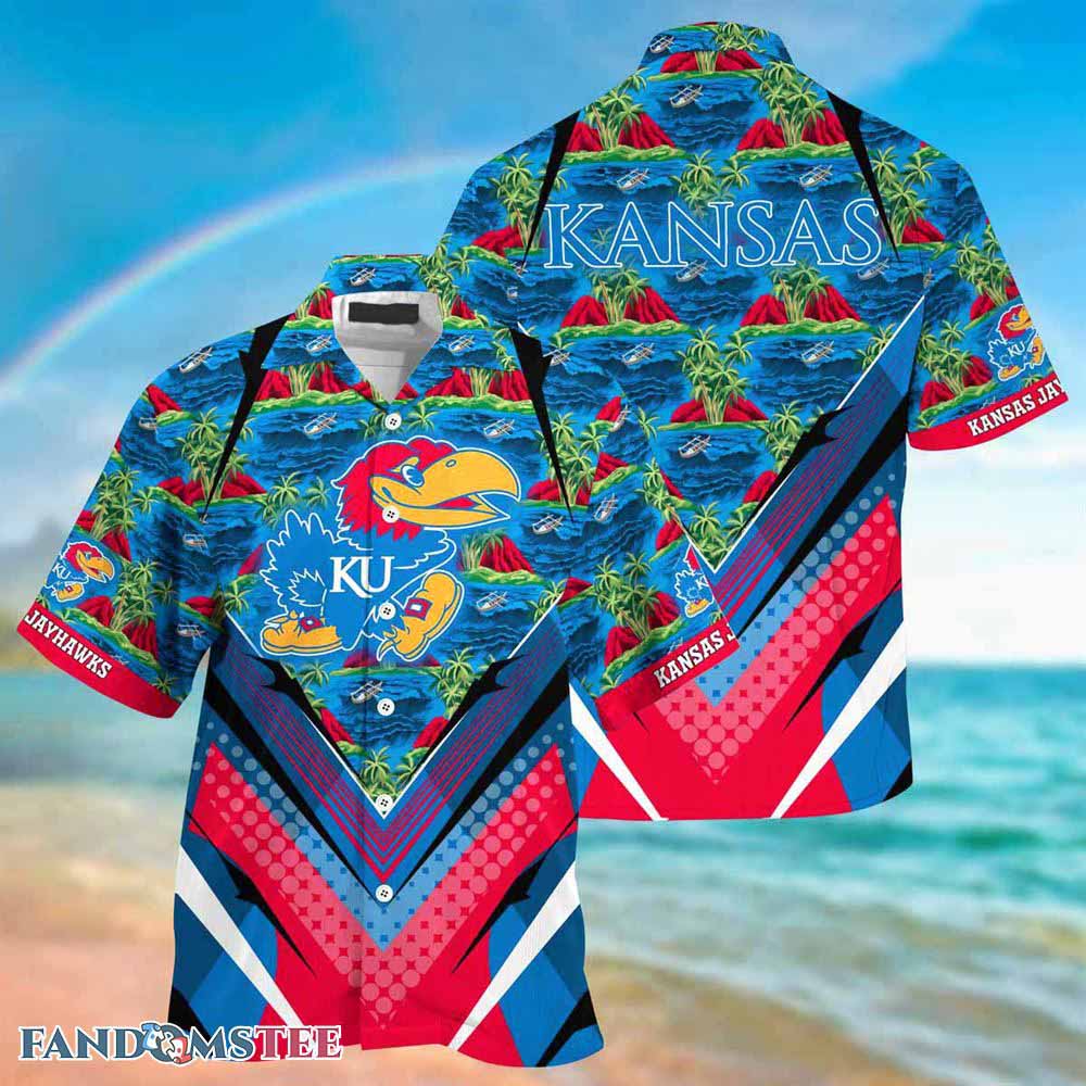 Kansas Jayhawks Beach Hawaiian Shirt for Sports Fans This Season