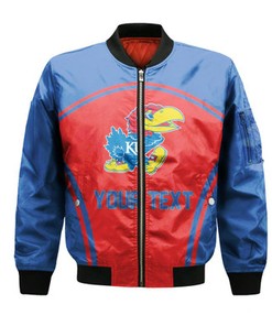 Kansas Jayhawks Bomber Curve Style Sport- NCAA