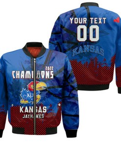 Kansas Jayhawks Bomber Jacket 2022 Champions - NCAA