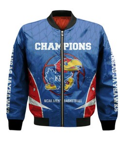 Kansas Jayhawks Bomber Jacket 2022 NCAA Mens National Champions