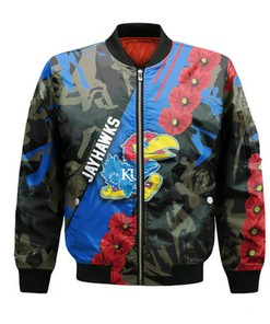 Kansas Jayhawks Bomber Sport Style Keep Go on- NCAA