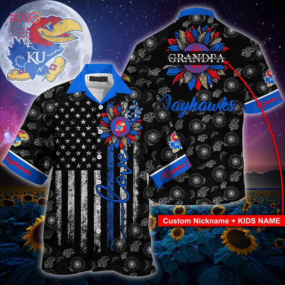 Kansas Jayhawks Hawaiian Shirt