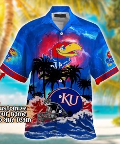 Kansas Jayhawks NCAA Best Hawaiian Shirt Ever- Customize Any Team Any League