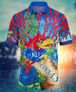 Kansas Jayhawks NCAA Flower Hawaii Shirt For Fans Ver 1