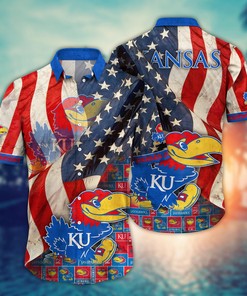 Kansas Jayhawks NCAA Flower Hawaii Shirt For Fans Ver 10