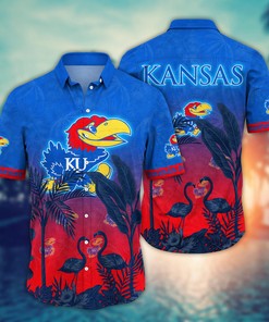 Kansas Jayhawks NCAA Flower Hawaii Shirt For Fans Ver 11