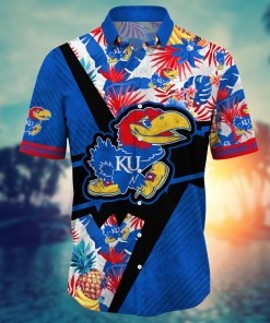 Kansas Jayhawks NCAA Flower Hawaii Shirt For Fans Ver 12