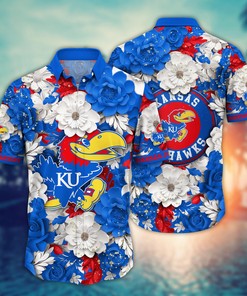 Kansas Jayhawks NCAA Flower Hawaii Shirt For Fans Ver 13