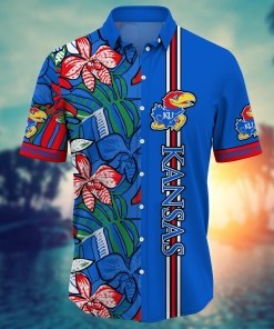 Kansas Jayhawks NCAA Flower Hawaii Shirt For Fans Ver 14