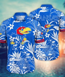 Kansas Jayhawks NCAA Flower Hawaii Shirt For Fans Ver 15