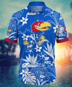 Kansas Jayhawks NCAA Flower Hawaii Shirt For Fans Ver 15