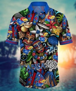 Kansas Jayhawks NCAA Flower Hawaii Shirt For Fans Ver 17