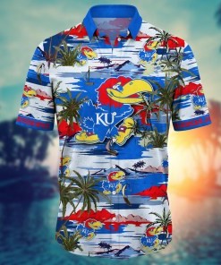 Kansas Jayhawks NCAA Flower Hawaii Shirt For Fans Ver 18