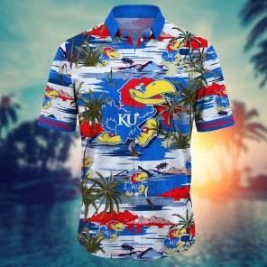 Kansas Jayhawks NCAA Flower Hawaii Shirt For Fans Ver 18