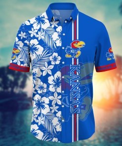 Kansas Jayhawks NCAA Flower Hawaii Shirt For Fans Ver 19