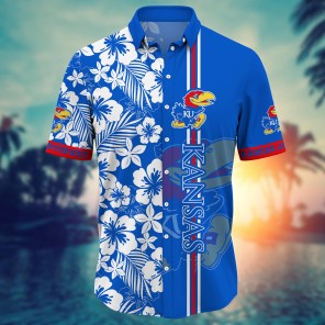 Kansas Jayhawks NCAA Flower Hawaii Shirt For Fans Ver 19