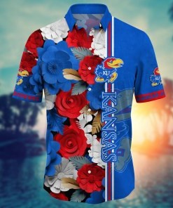 Kansas Jayhawks NCAA Flower Hawaii Shirt For Fans Ver 23