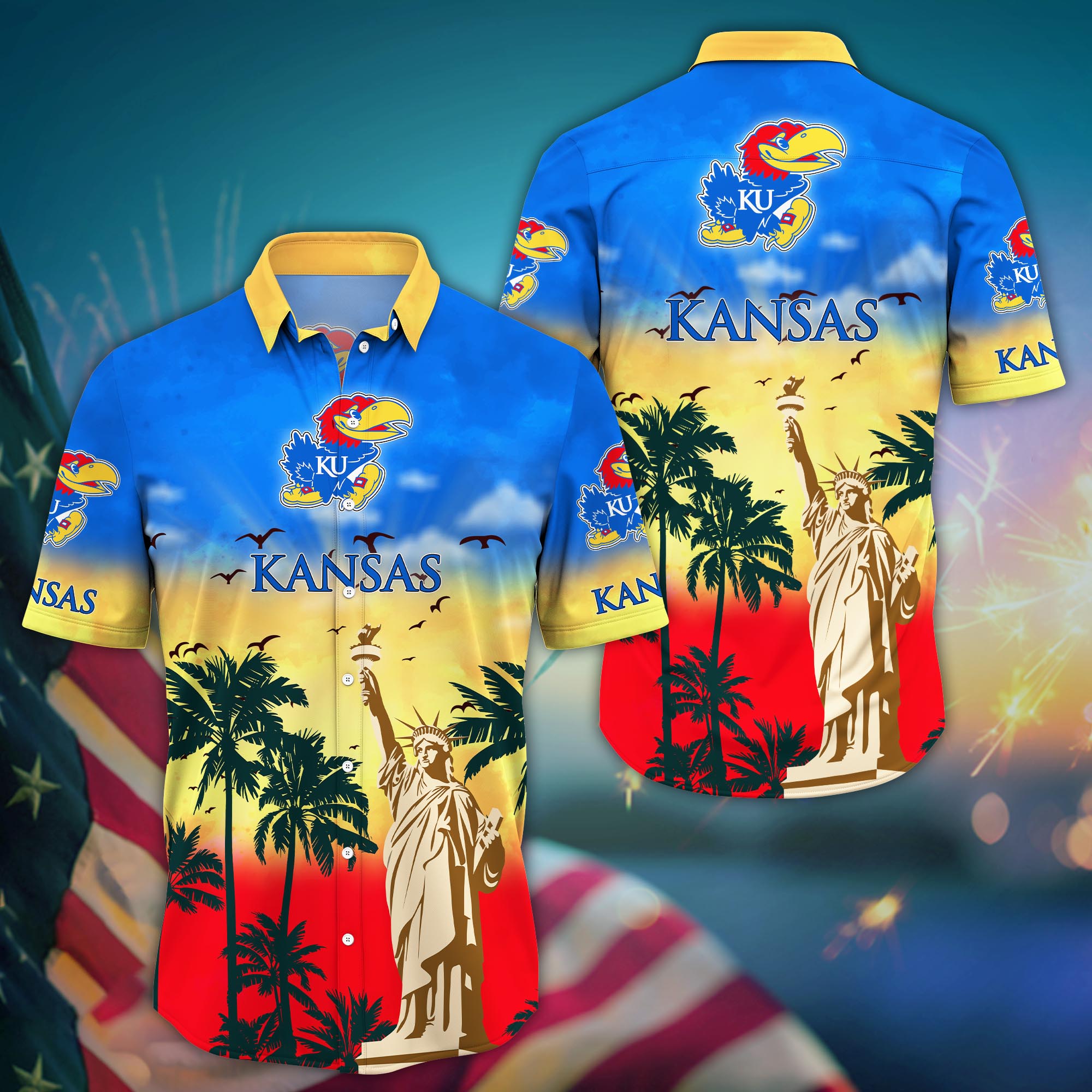 Kansas Jayhawks NCAA Flower Hawaii Shirt For Fans Ver 24