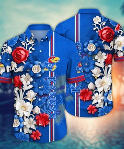 Kansas Jayhawks NCAA Flower Hawaii Shirt For Fans Ver 25