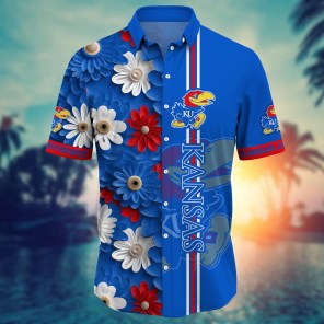 Kansas Jayhawks NCAA Flower Hawaii Shirt For Fans Ver 26