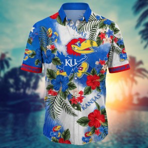 Kansas Jayhawks NCAA Flower Hawaii Shirt For Fans Ver 28