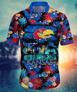 Kansas Jayhawks NCAA Flower Hawaii Shirt For Fans Ver 34