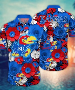 Kansas Jayhawks NCAA Flower Hawaii Shirt For Fans Ver 36