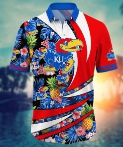 Kansas Jayhawks NCAA Flower Hawaii Shirt For Fans Ver 6