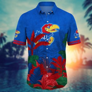 Kansas Jayhawks NCAA Flower Hawaii Shirt For Fans Ver 7